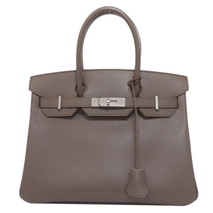 HERMES Birkin 30 Ethane SilverHardware Handbag Epsom Ladies [Used]