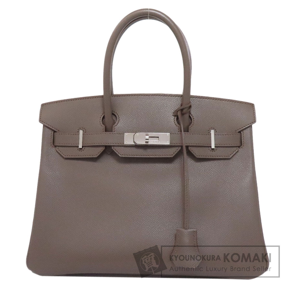 HERMES Birkin 30 Ethane SilverHardware Handbag Epsom Ladies [Used]