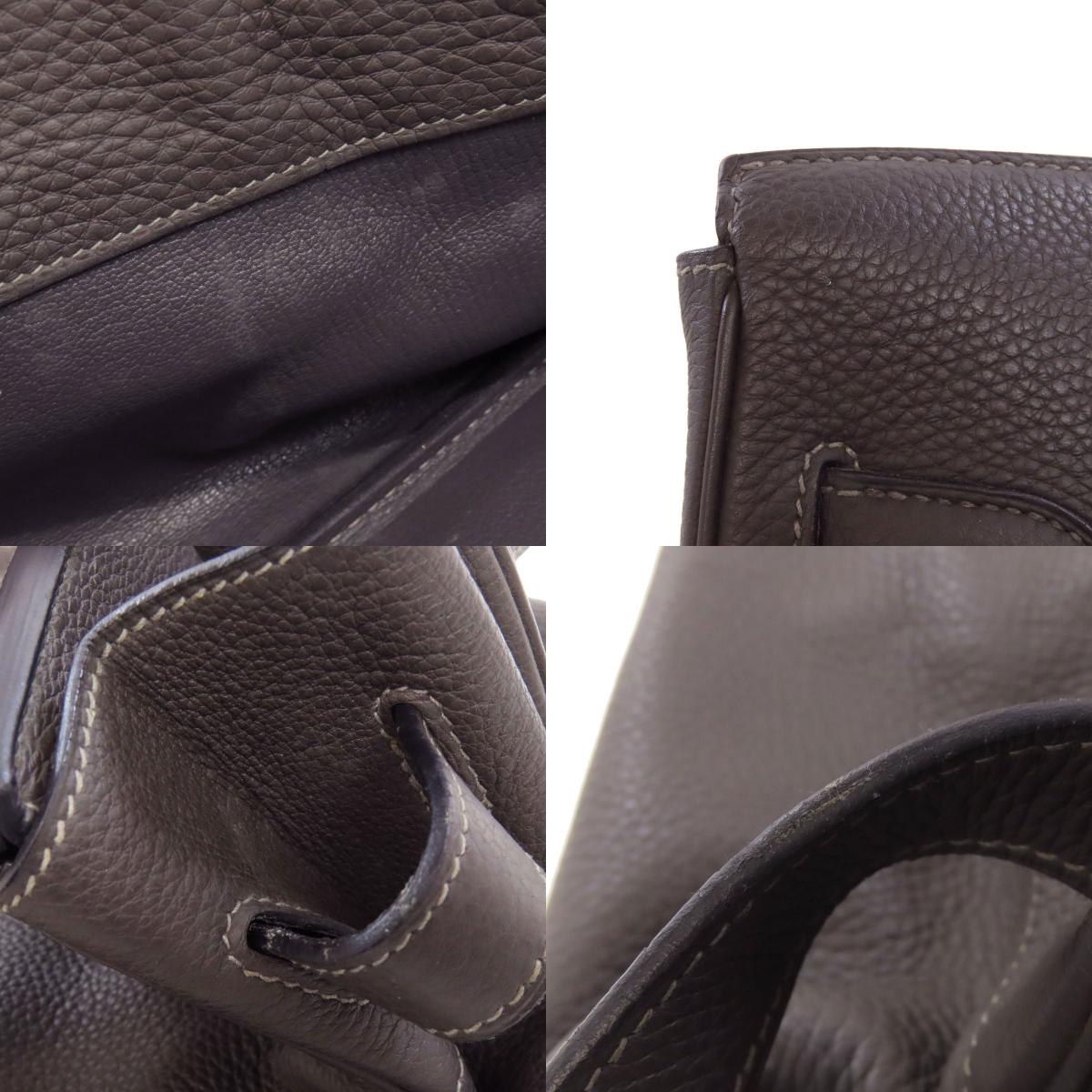 HERMES Shoulder Birkin 42 SilverHardware Shoulder Bag Taurillon Clemence Ladies [Used]