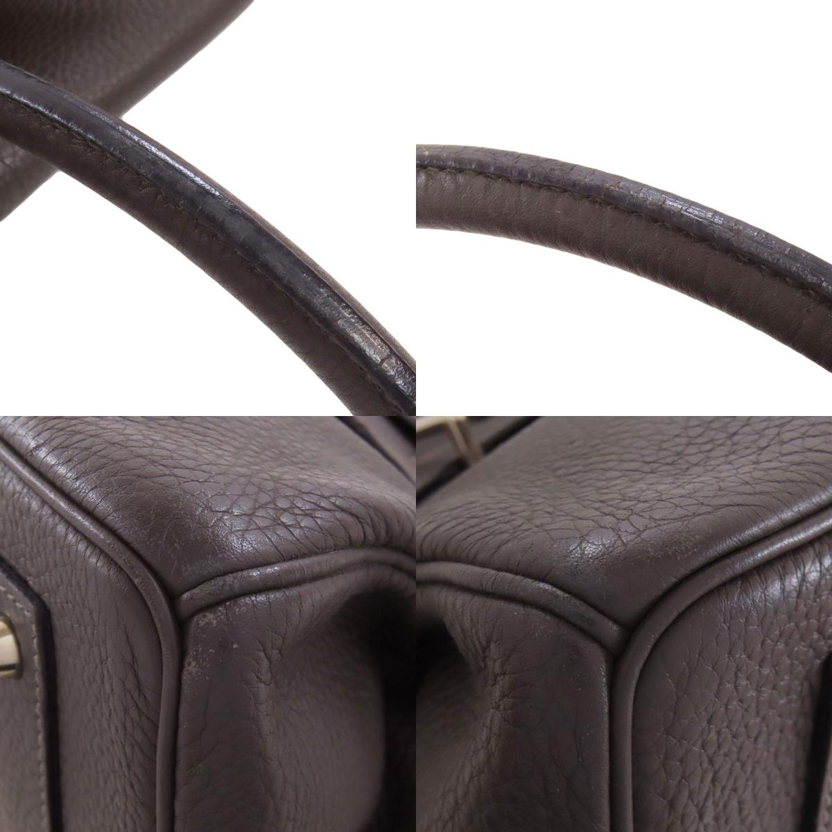 HERMES Shoulder Birkin 42 SilverHardware Shoulder Bag Taurillon Clemence Ladies [Used]