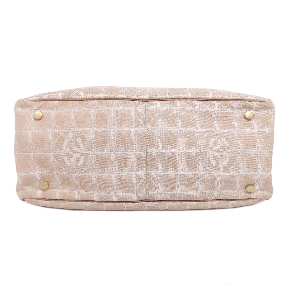 CHANEL New Travel Line MM Tote Bag Nylon jacquard Ladies [Used]