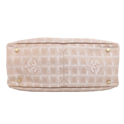 CHANEL New Travel Line MM Tote Bag Nylon jacquard Ladies [Used]