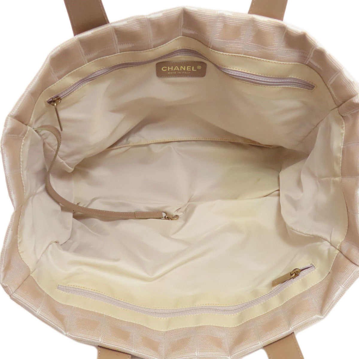 CHANEL New Travel Line MM Tote Bag Nylon jacquard Ladies [Used]