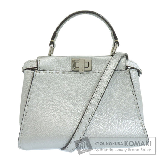 FENDI Peekaboo Mini Selleria 2WAY Handbag Calf Ladies [Used]