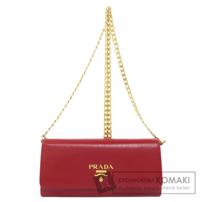 PRADA Chain wallet Long wallet (with coin pocket) Safiano Ladies [Used]