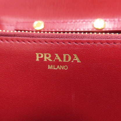 PRADA Chain wallet Long wallet (with coin pocket) Safiano Ladies [Used]