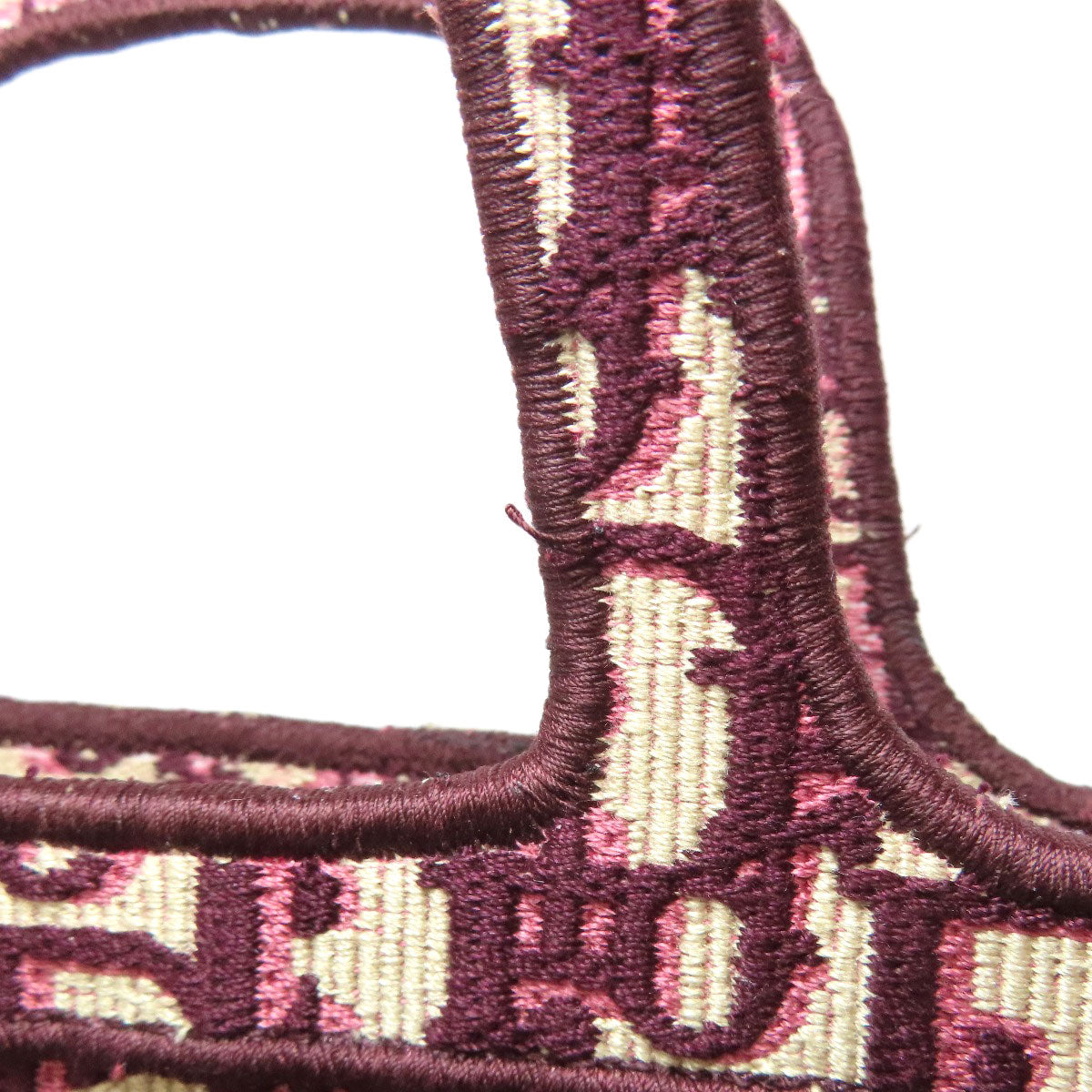 CHRISTIAN DIOR Book tote mini Handbag Canvas Ladies [Used]