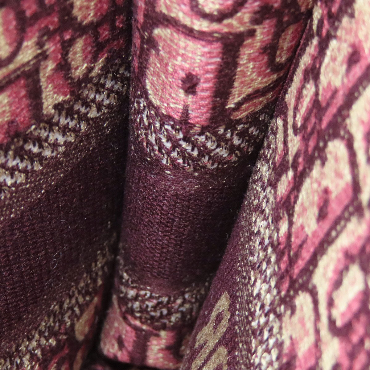 CHRISTIAN DIOR Book tote mini Handbag Canvas Ladies [Used]