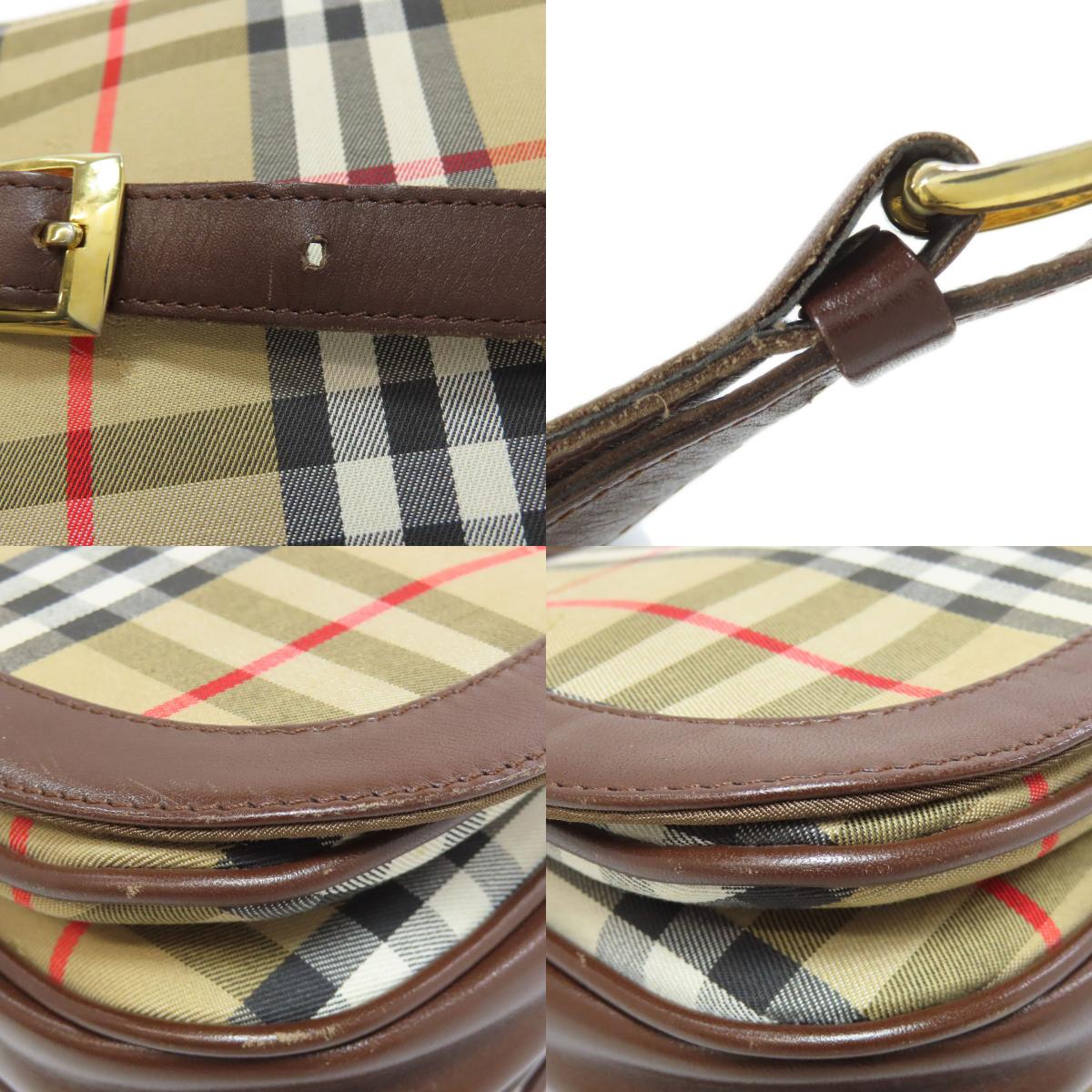 BURBERRY Nova Check Shoulder Bag Canvas Ladies [Used]