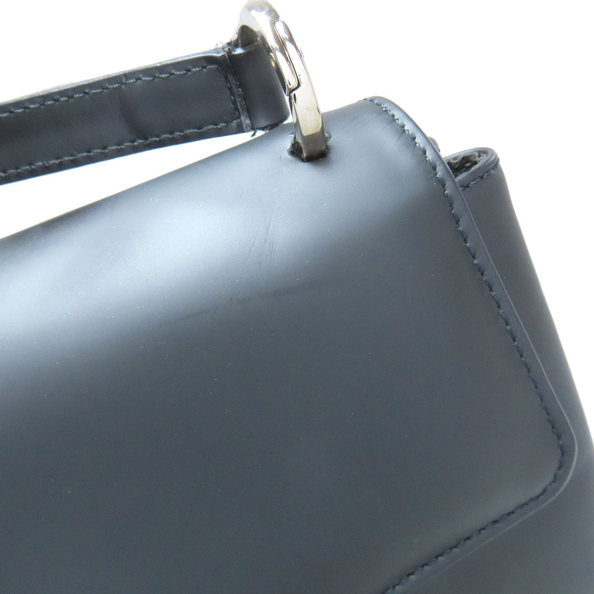 Salvatore Ferragamo Vala Hardware Shoulder Bag Leather Ladies [Used]