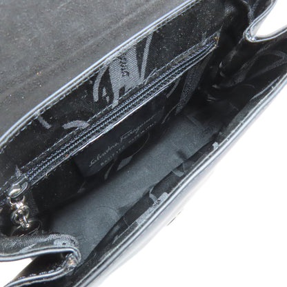 Salvatore Ferragamo Vala Hardware Shoulder Bag Leather Ladies [Used]