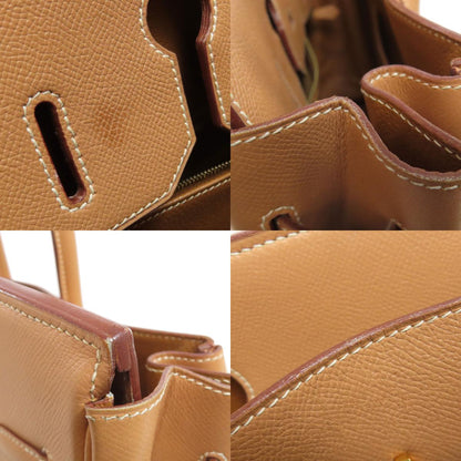 HERMES Birkin 35 GoldHardware Handbag Courchevel Ladies [Used]