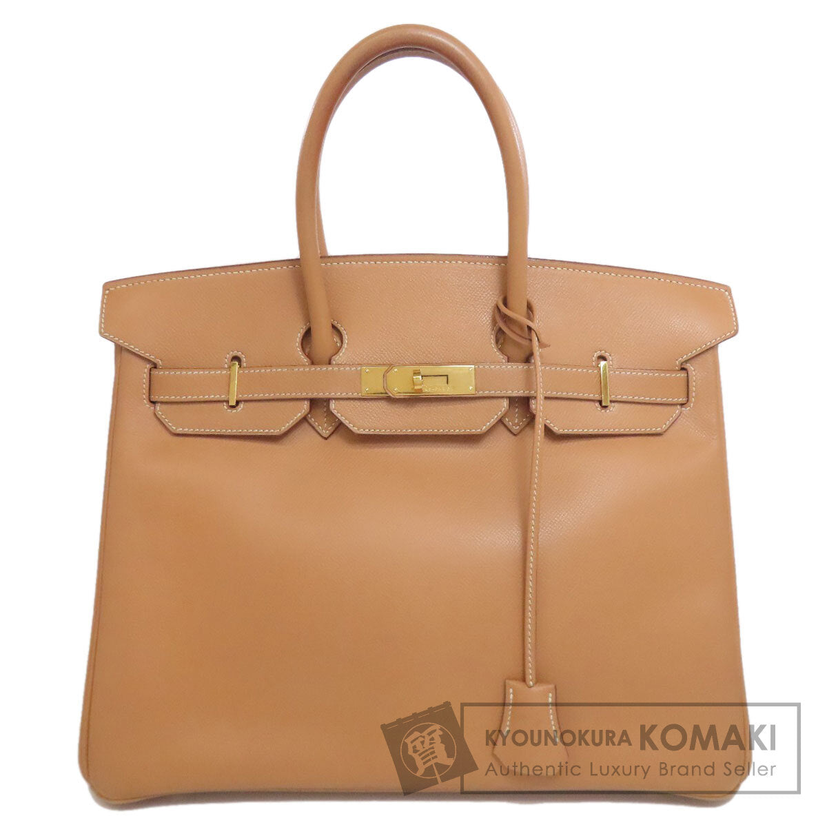 HERMES Birkin 35 GoldHardware Handbag Courchevel Ladies [Used]