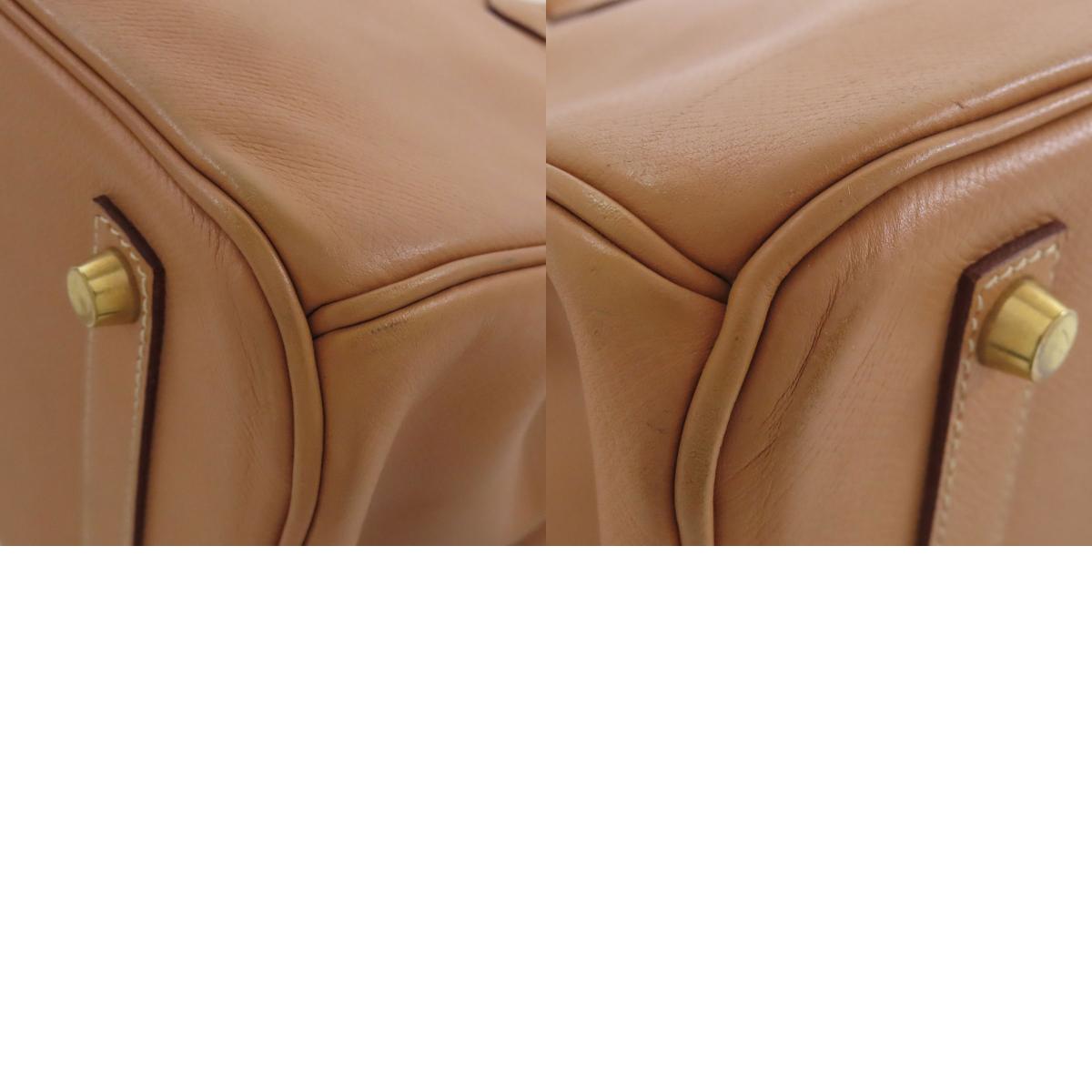 HERMES Birkin 35 GoldHardware Handbag Courchevel Ladies [Used]