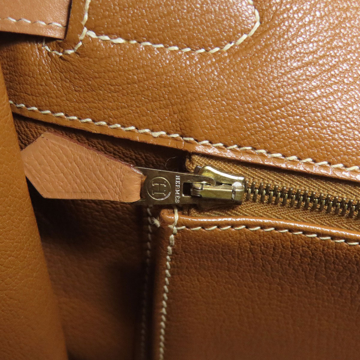 HERMES Birkin 35 GoldHardware Handbag Courchevel Ladies [Used]