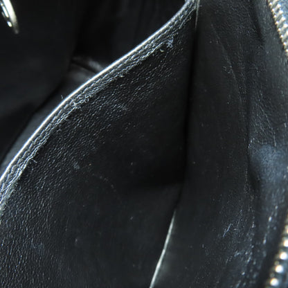 CHANEL Medallion SilverHardware Tote Bag Grained Calfskin Skin Ladies [Used]