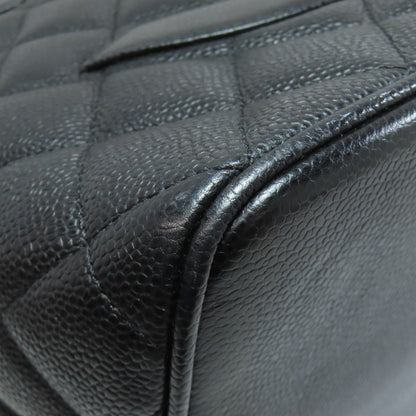 CHANEL Medallion SilverHardware Tote Bag Grained Calfskin Skin Ladies [Used]