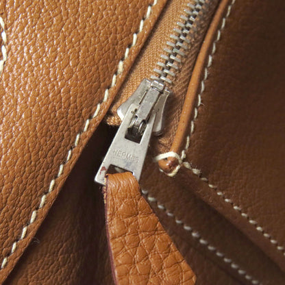 HERMES Birkin 35 Gold SilverHardware Handbag Taurillon Clemence Ladies [Used]