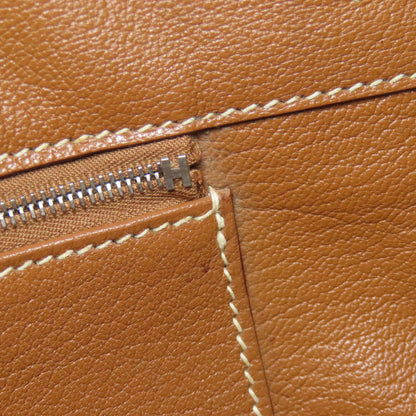 HERMES Birkin 35 Gold SilverHardware Handbag Taurillon Clemence Ladies [Used]