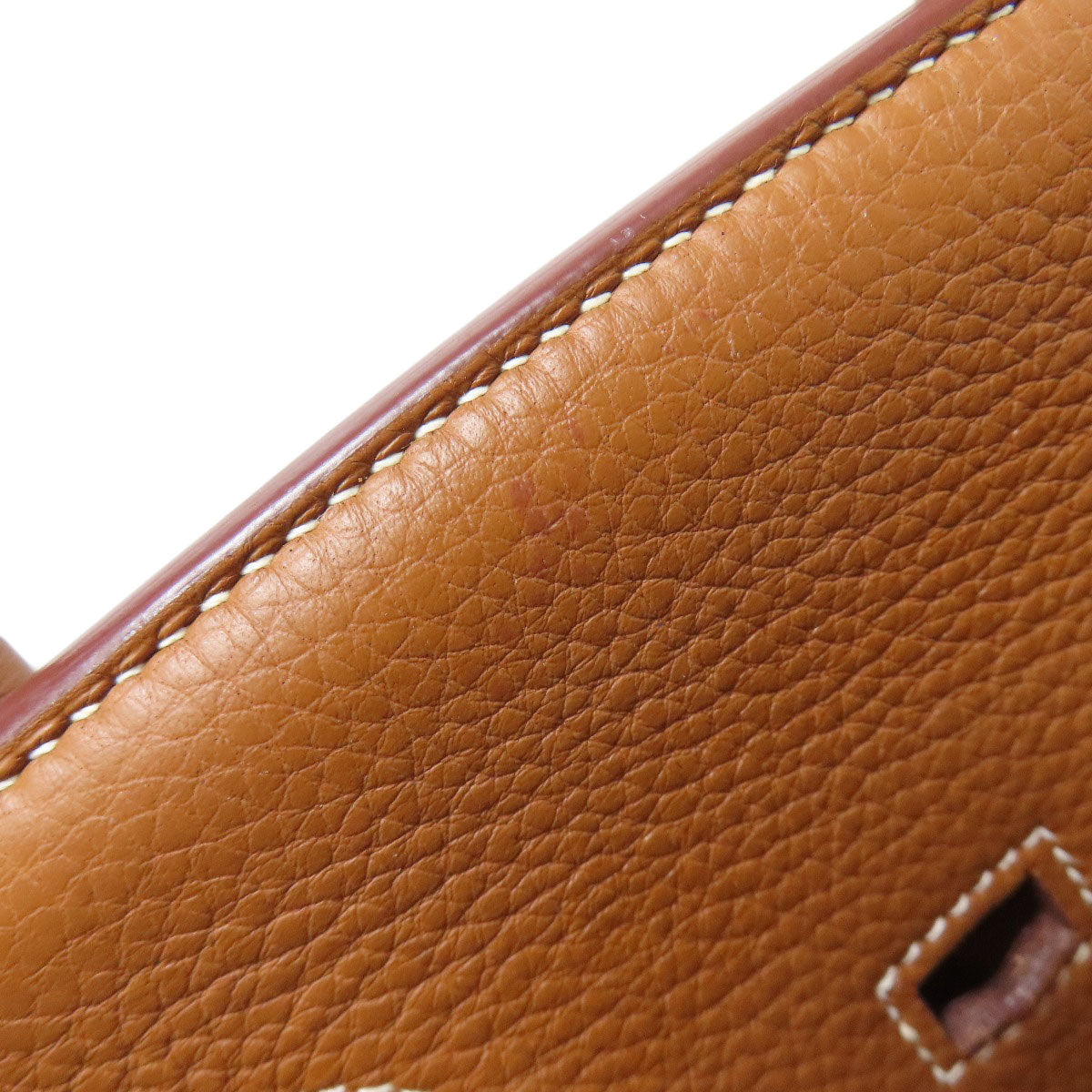 HERMES Birkin 35 Gold SilverHardware Handbag Taurillon Clemence Ladies [Used]