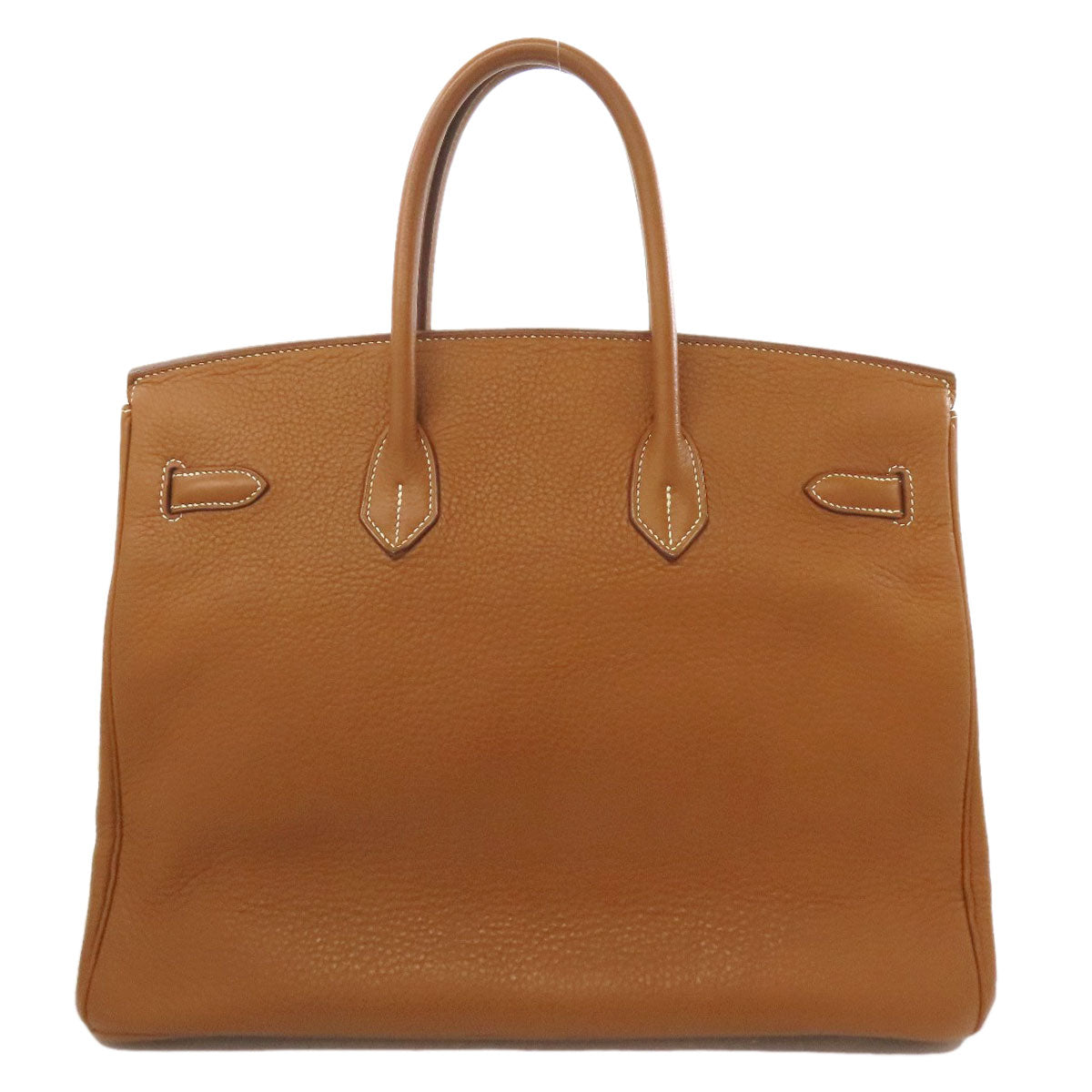 HERMES Birkin 35 Gold SilverHardware Handbag Taurillon Clemence Ladies [Used]