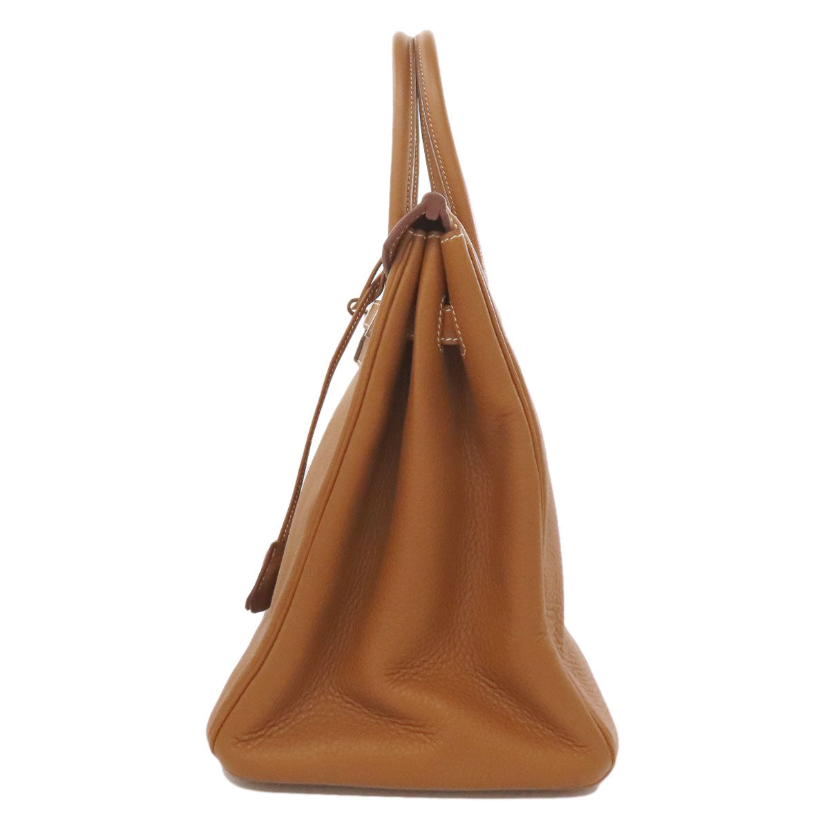 HERMES Birkin 35 Gold SilverHardware Handbag Taurillon Clemence Ladies [Used]