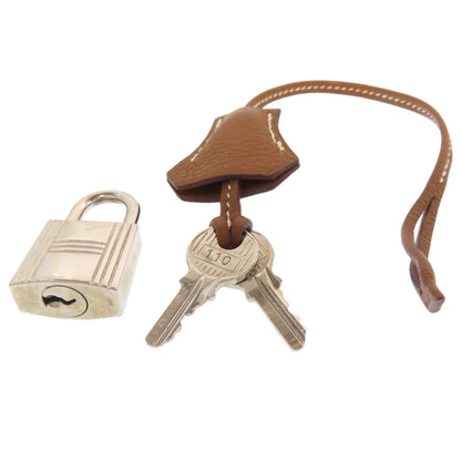 HERMES Birkin 35 Gold SilverHardware Handbag Taurillon Clemence Ladies [Used]