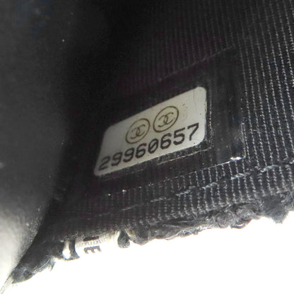 CHANEL Chain Wallet COCO Mark GoldHardware Long wallet (with coin pocket) Tweed Ladies [Used]