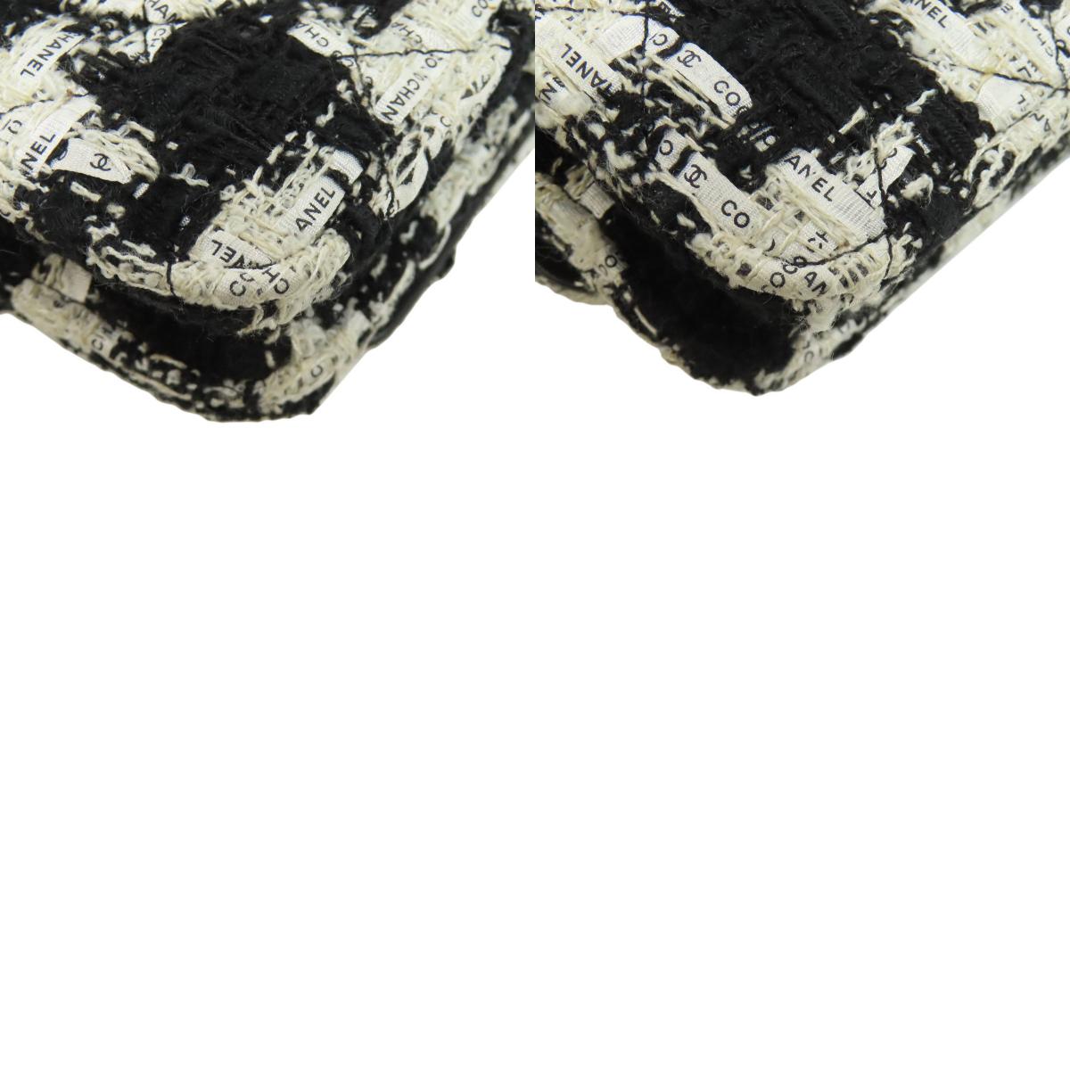 CHANEL Chain Wallet COCO Mark GoldHardware Long wallet (with coin pocket) Tweed Ladies [Used]