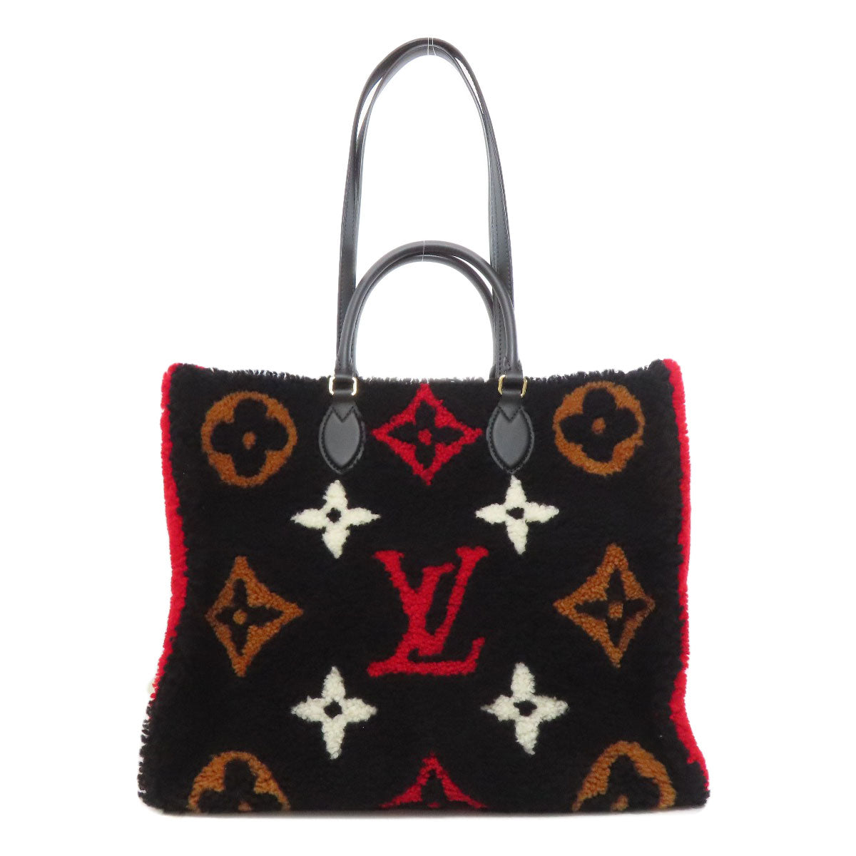 LOUIS VUITTON M55421 Monogram Teddy On the Go GM Tote Bag Shearing Ladies [Used]