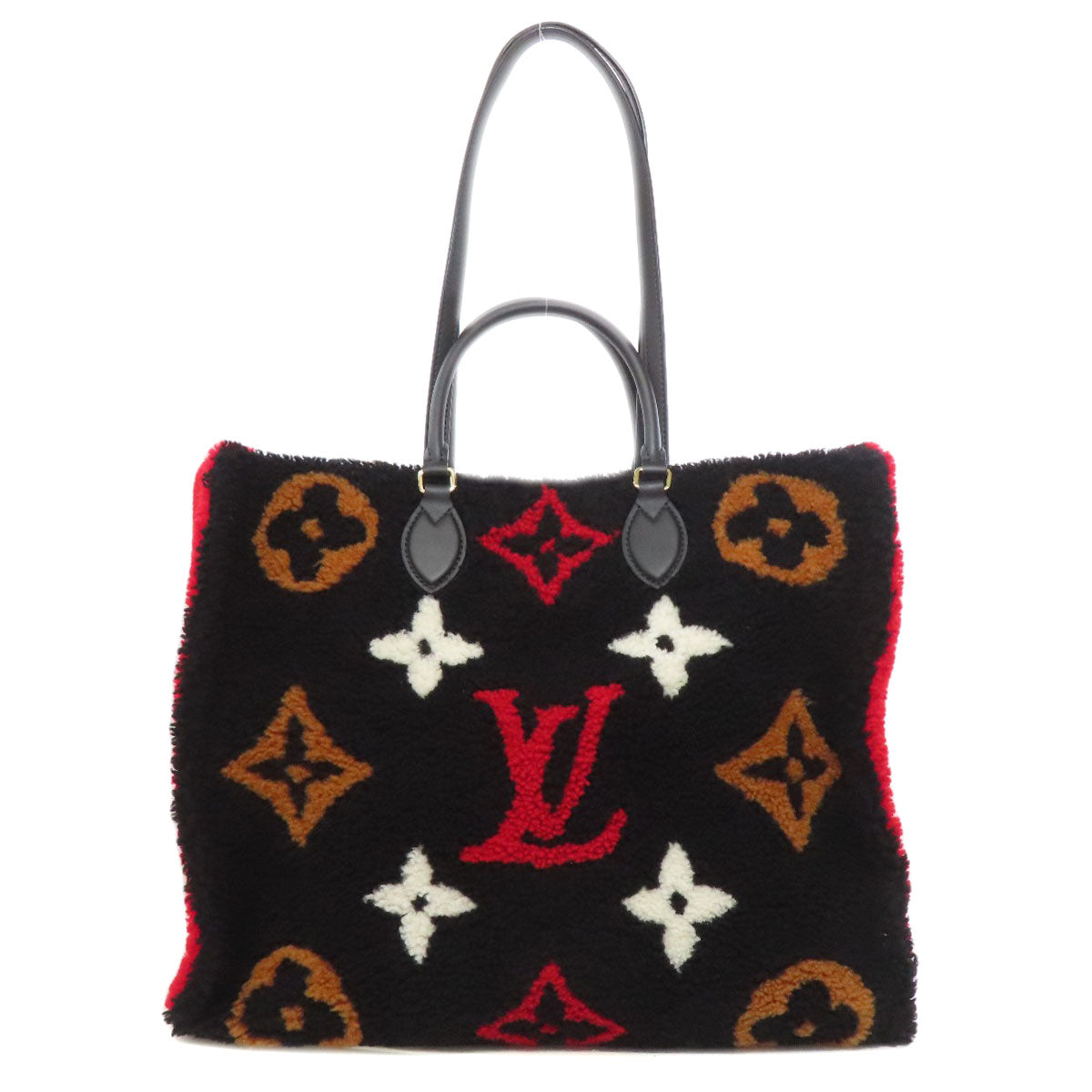 LOUIS VUITTON M55421 Monogram Teddy On the Go GM Tote Bag Shearing Ladies [Used]