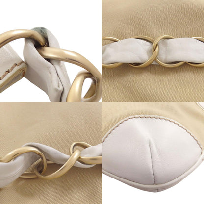 CHANEL COCO Mark GoldHardware Handbag Canvas CalfLadies [Used]