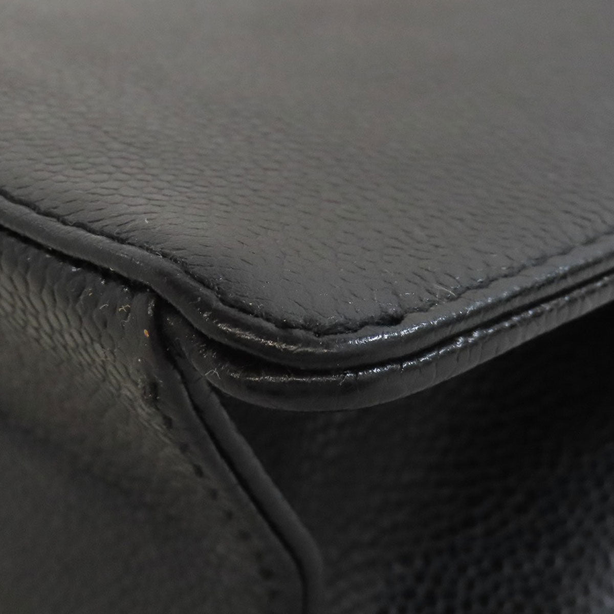 CHANEL COCO Mark GoldHardware Tote Bag Grained Calfskin Skin Ladies [Used]