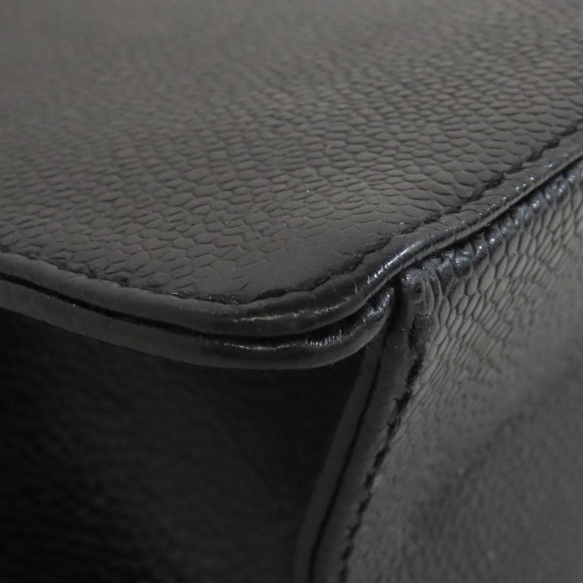 CHANEL COCO Mark GoldHardware Tote Bag Grained Calfskin Skin Ladies [Used]