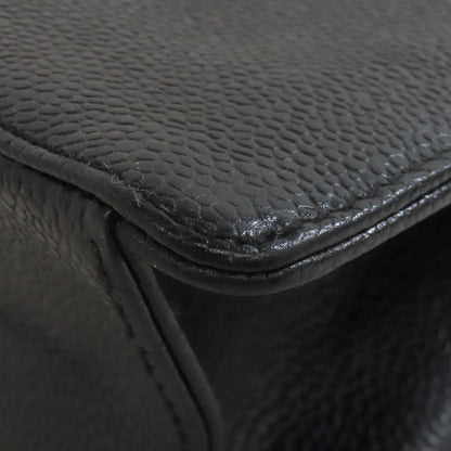 CHANEL COCO Mark GoldHardware Tote Bag Grained Calfskin Skin Ladies [Used]