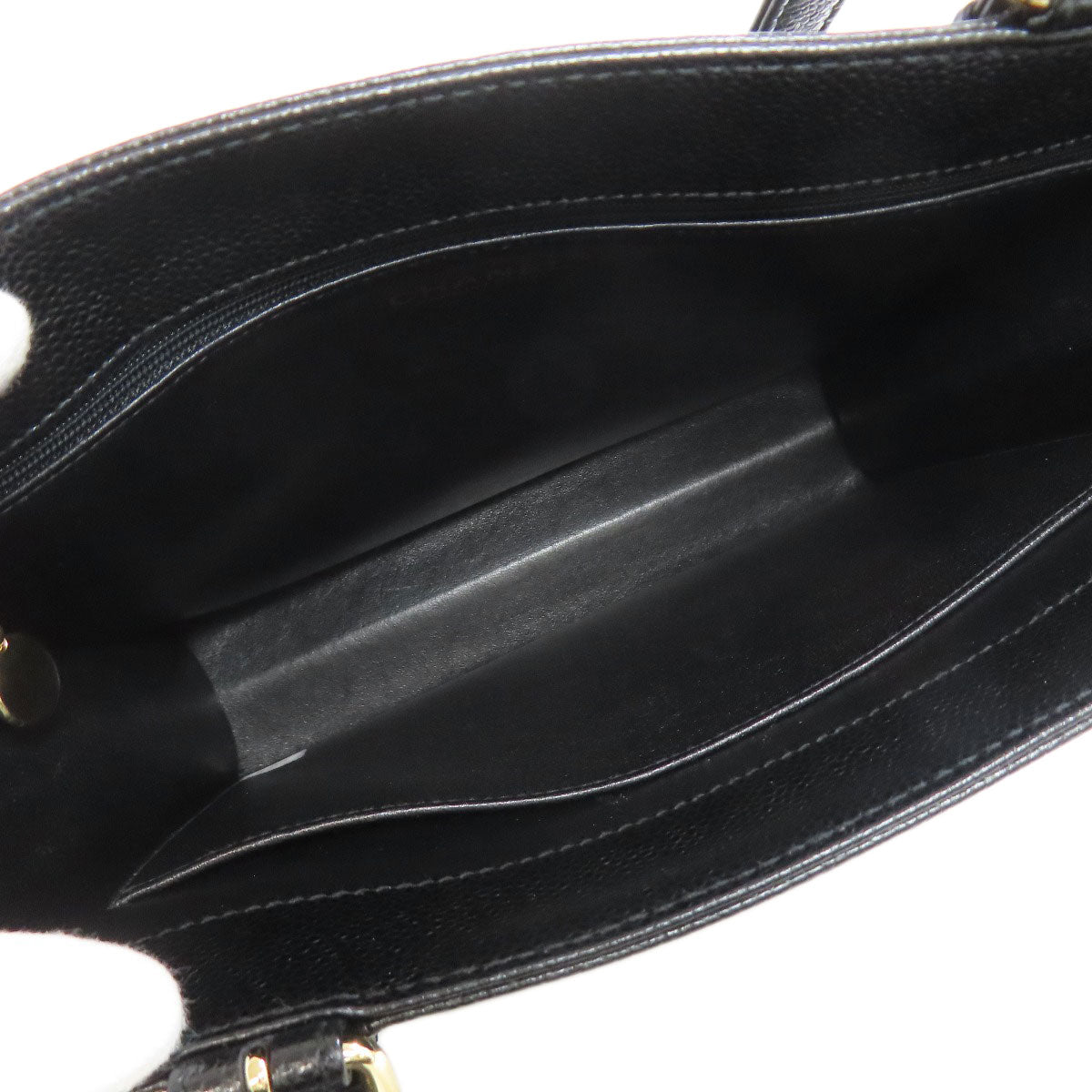 CHANEL COCO Mark GoldHardware Tote Bag Grained Calfskin Skin Ladies [Used]