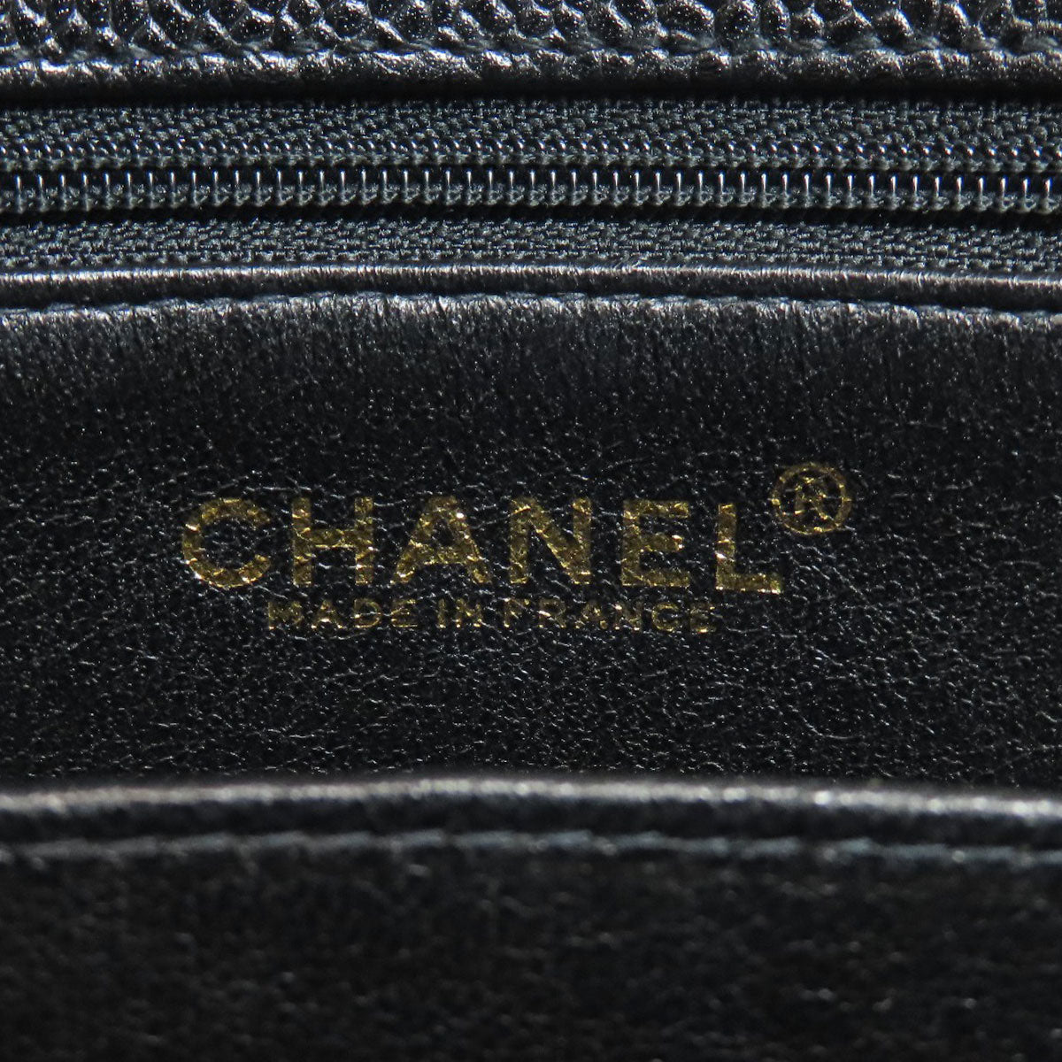 CHANEL COCO Mark GoldHardware Tote Bag Grained Calfskin Skin Ladies [Used]