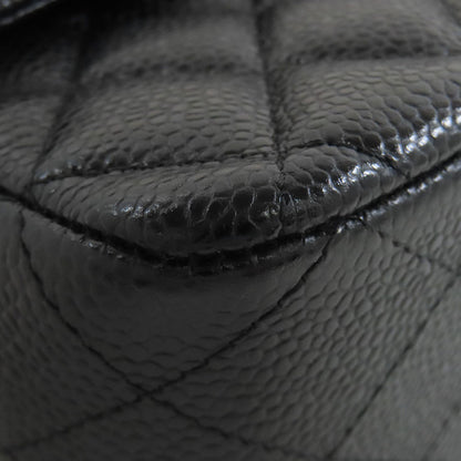 CHANEL Double flap Matelasse Gold Hardware Shoulder Bag Grained Calfskin Skin Ladies [Used]