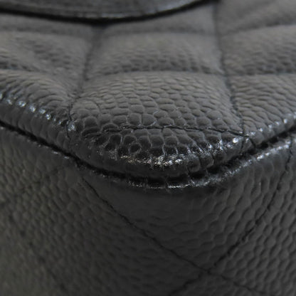 CHANEL Double flap Matelasse Gold Hardware Shoulder Bag Grained Calfskin Skin Ladies [Used]