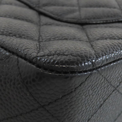 CHANEL Double flap Matelasse Gold Hardware Shoulder Bag Grained Calfskin Skin Ladies [Used]