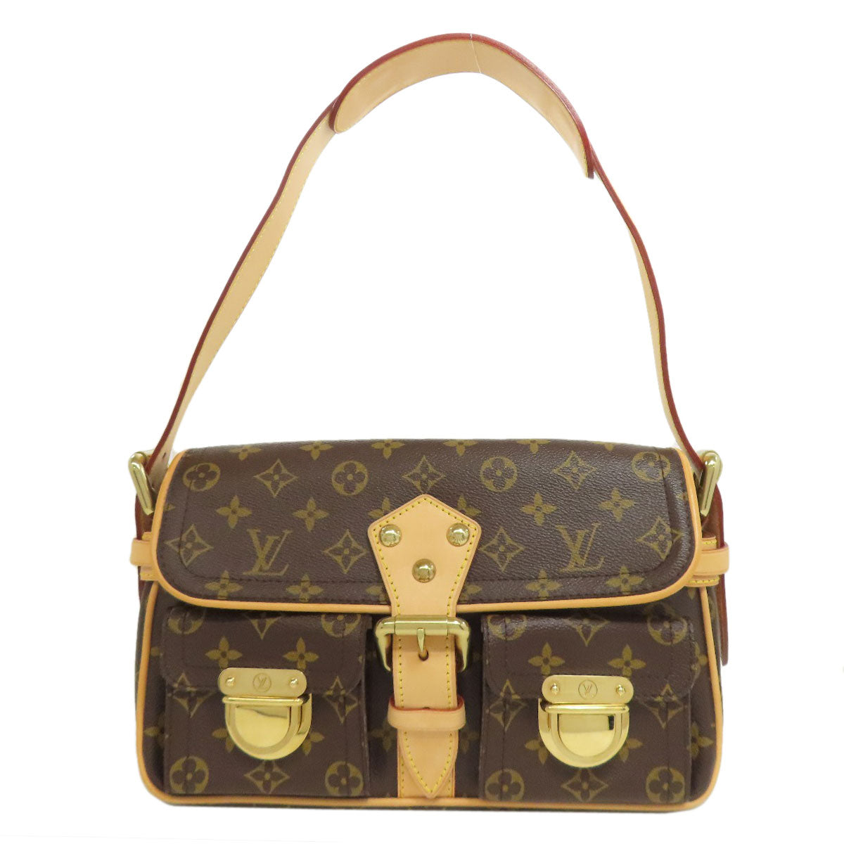 LOUIS VUITTON M40027 Hudson Handbag Monogram canvas Ladies [Used]