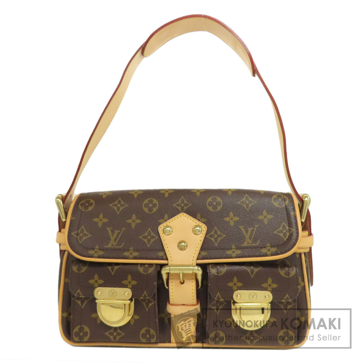 LOUIS VUITTON M40027 Hudson Handbag Monogram canvas Ladies [Used]