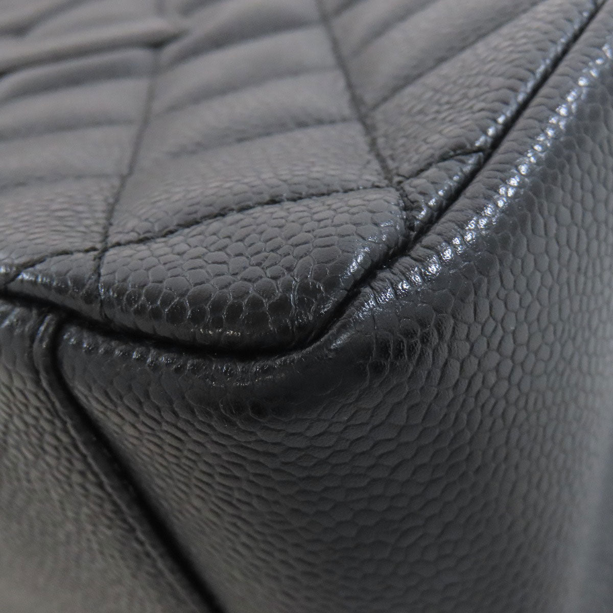 CHANEL GTS Chain Tote COCO Mark GoldHardware Tote Bag Grained Calfskin Skin Ladies [Used]