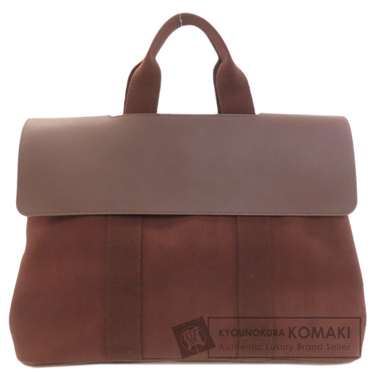 HERMES Valparaiso MM Handbag Canvas LeatherLadies [Used]