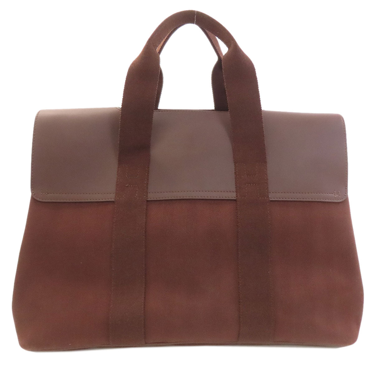 HERMES Valparaiso MM Handbag Canvas LeatherLadies [Used]