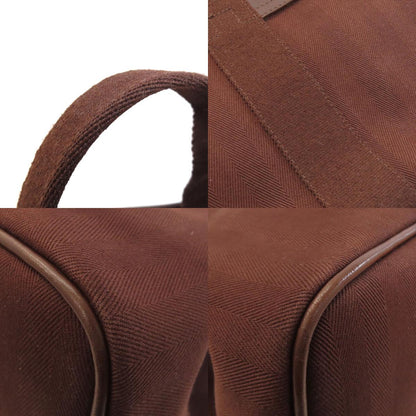 HERMES Valparaiso MM Handbag Canvas LeatherLadies [Used]