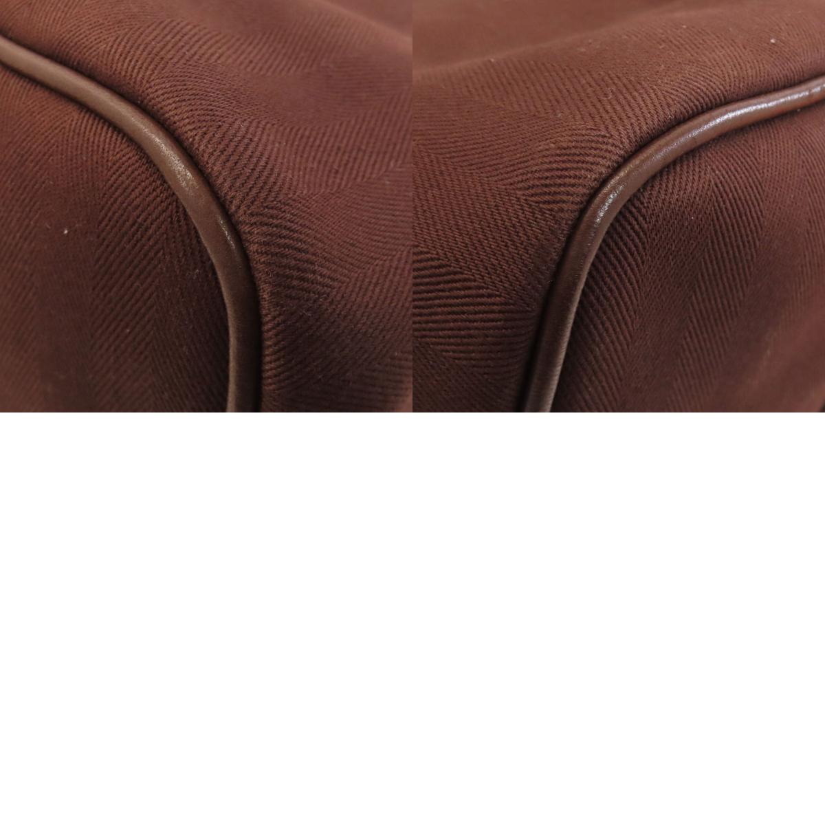 HERMES Valparaiso MM Handbag Canvas LeatherLadies [Used]