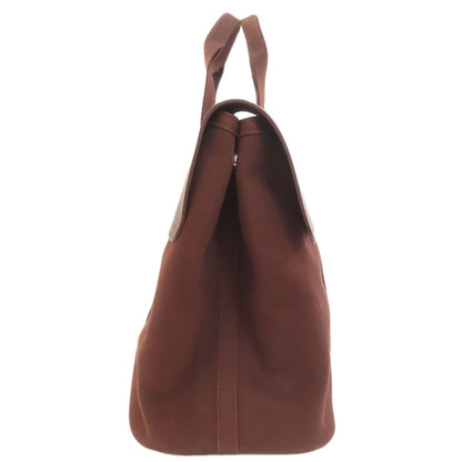 HERMES Valparaiso MM Handbag Canvas LeatherLadies [Used]