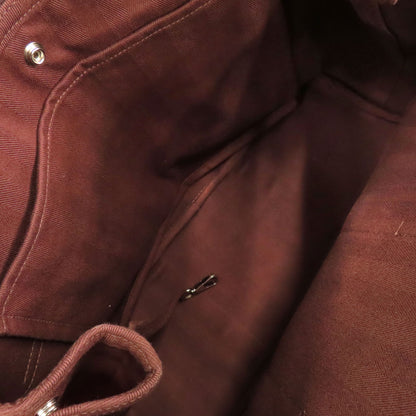 HERMES Valparaiso MM Handbag Canvas LeatherLadies [Used]