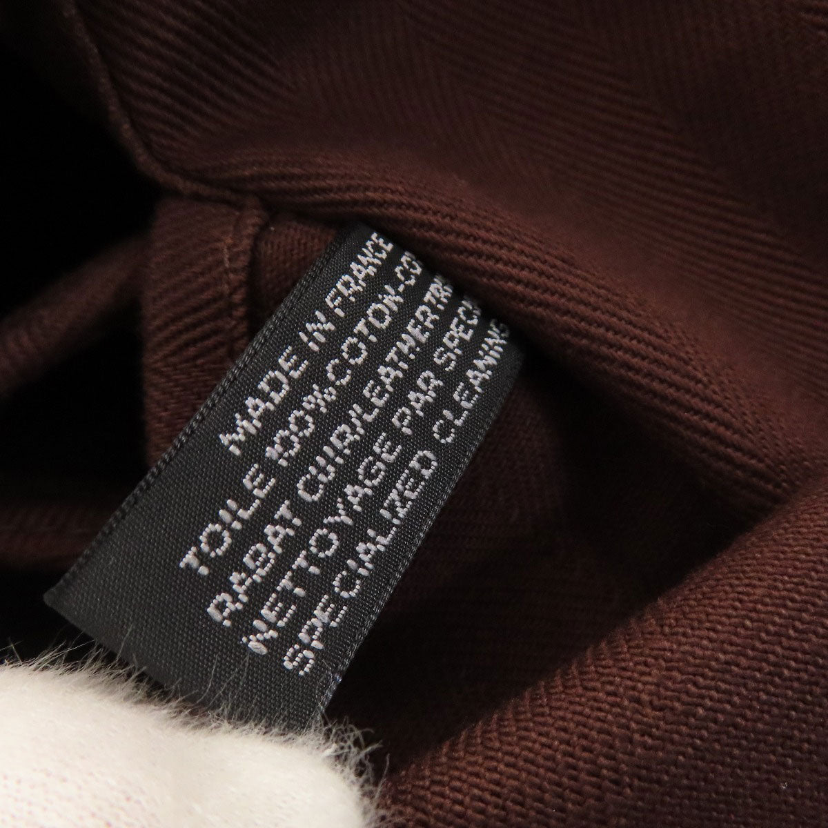 HERMES Valparaiso MM Handbag Canvas LeatherLadies [Used]